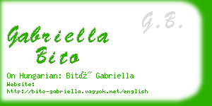 gabriella bito business card